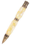 Ручка с резбленным янтарем