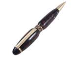 Шариковая янтарная ручка с фурнитурой «Орнамент»