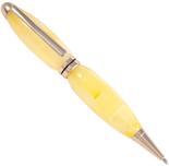 Светлая янтарная шариковая ручка