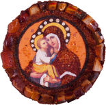 Сувенірний магніт-оберіг «Матір Божа» (Почаївська)