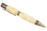Ручка с резбленным янтарем «Азарт»