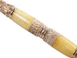 Янтарная ручка с резбленным рогом оленя «Эстет»