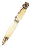 Бурштинова кулькова ручка з фурнітурою «Азарт»