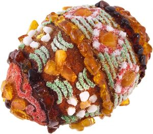 Сувенир «Писанка» инкрустированная янтарем