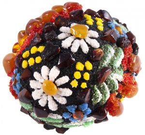 Сувенір «Писанка» інкрустована бурштином