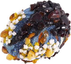 Сувенир «Писанка» инкрустированная янтарем