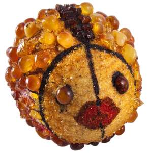 Сувенир «Писанка» инкрустированная янтарем