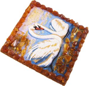 Сувенирный магнит «Лебеди»