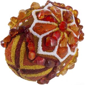 Сувенир «Писанка» инкрустированная янтарем