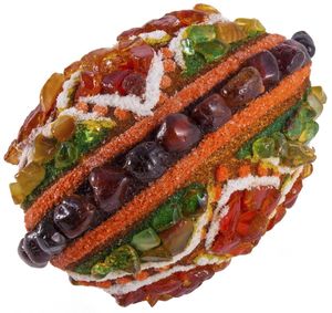 Сувенир «Писанка» инкрустированная янтарем