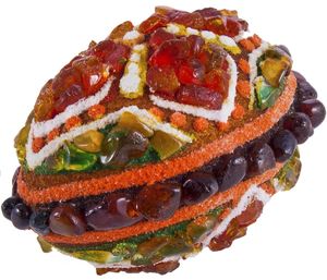 Сувенир «Писанка» инкрустированная янтарем