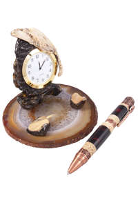 Настольный набор (Часы и ручка)