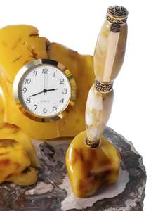Настільний набір (годинник, ручка, тримач для візиток)