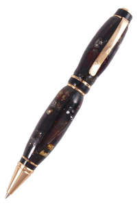 Шариковая ручка из темного янтаря
