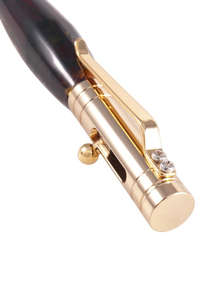 Шариковая ручка из янтаря с насадкой-стилусом