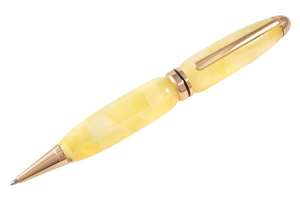 Шариковая ручка с янтарем