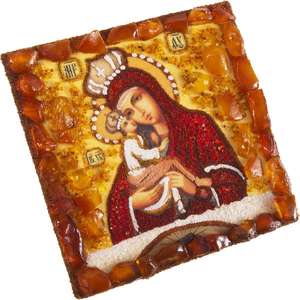 Сувенирный магнит-оберег «Почаевская икона Божией Матери»