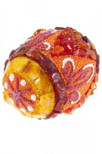 Сувенир «Писанка» инкрустированная янтарем