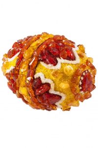 Сувенір «Писанка» інкрустована бурштином