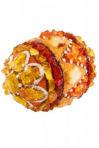 Сувенир «Писанка» инкрустированная янтарем