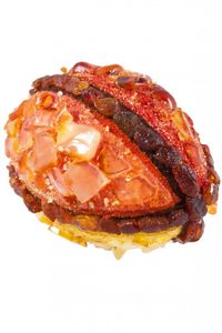 Сувенір «Писанка» інкрустована бурштином