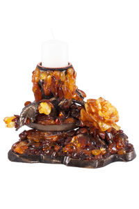 Подсвечник «Янтарная роза»