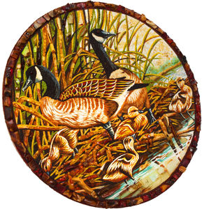 «Дикие утки с утятами»