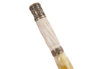 Ручка с резбленным рогом оленя «Азарт»