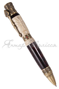 Ручка с резбленным рогом оленя «Азарт»