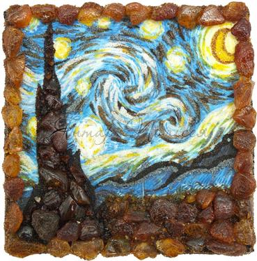 Сувенирный магнит «Звёздная ночь» (Винсент ван Гог)