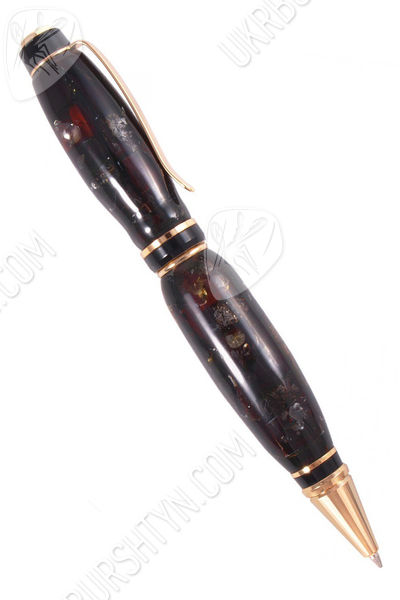 Шариковая ручка из темного янтаря «Арго»
