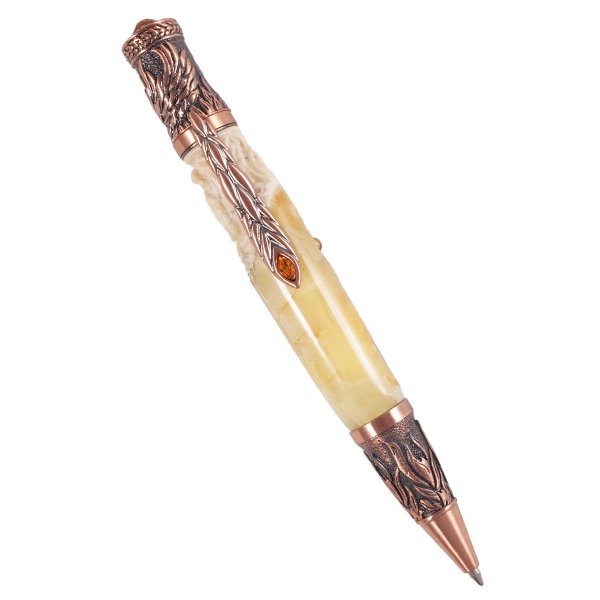 Ручка с резбленным рогом косули «Феникс»