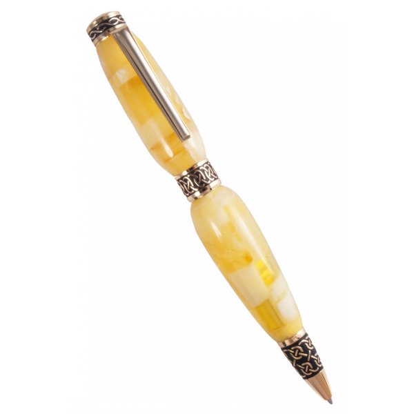 Шариковая ручка с фурнитурой «Плетение»