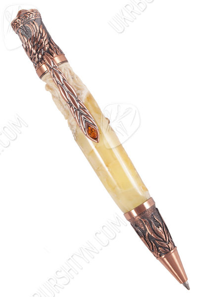 Ручка с резбленным рогом косули «Феникс»