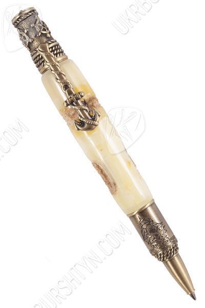 Ручка с резбленным рогом косули «Гавань»