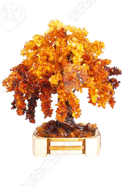Дерево-бонсай с янтарем