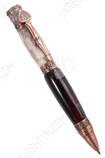 Ручка с резбленным рогом оленя «Азарт»