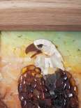 Картина из камней янтаря «Орел»