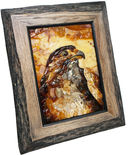 Картина з каменів бурштину «Сокіл»