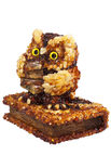 Статуэтка инкрустированная янтарем «Сова»