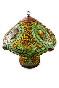 Лампа, инкрустированная янтарем