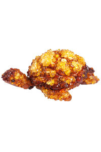 Шкатулка инкрустированная янтарем «Черепаха»