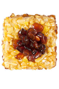 Шкатулка инкрустированная янтарем с цветком