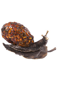 Лампа с янтарем «Улитка»