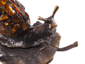 Лампа с янтарем «Улитка»