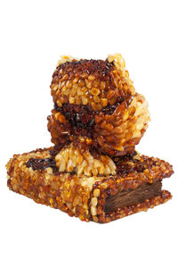 Статуэтка инкрустированная янтарем «Сова»