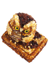 Статуэтка инкрустированная янтарем «Сова»