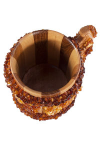 Сувенир инкрустированный янтарем «Пивная кружка»