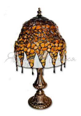 Мозаїчна лампа на бронзовій ніжці