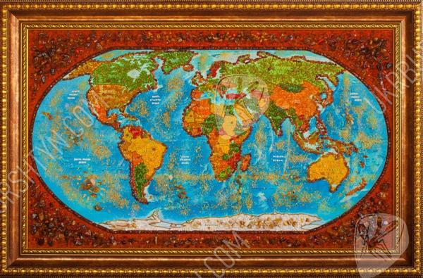 Карта мира на английском языке